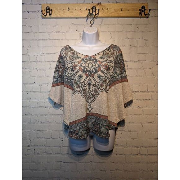 Robins nest poncho style knit maternity top medium - Picture 1 of 3